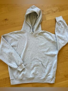 Hollister Light Heather Gray Pullover Hoodie